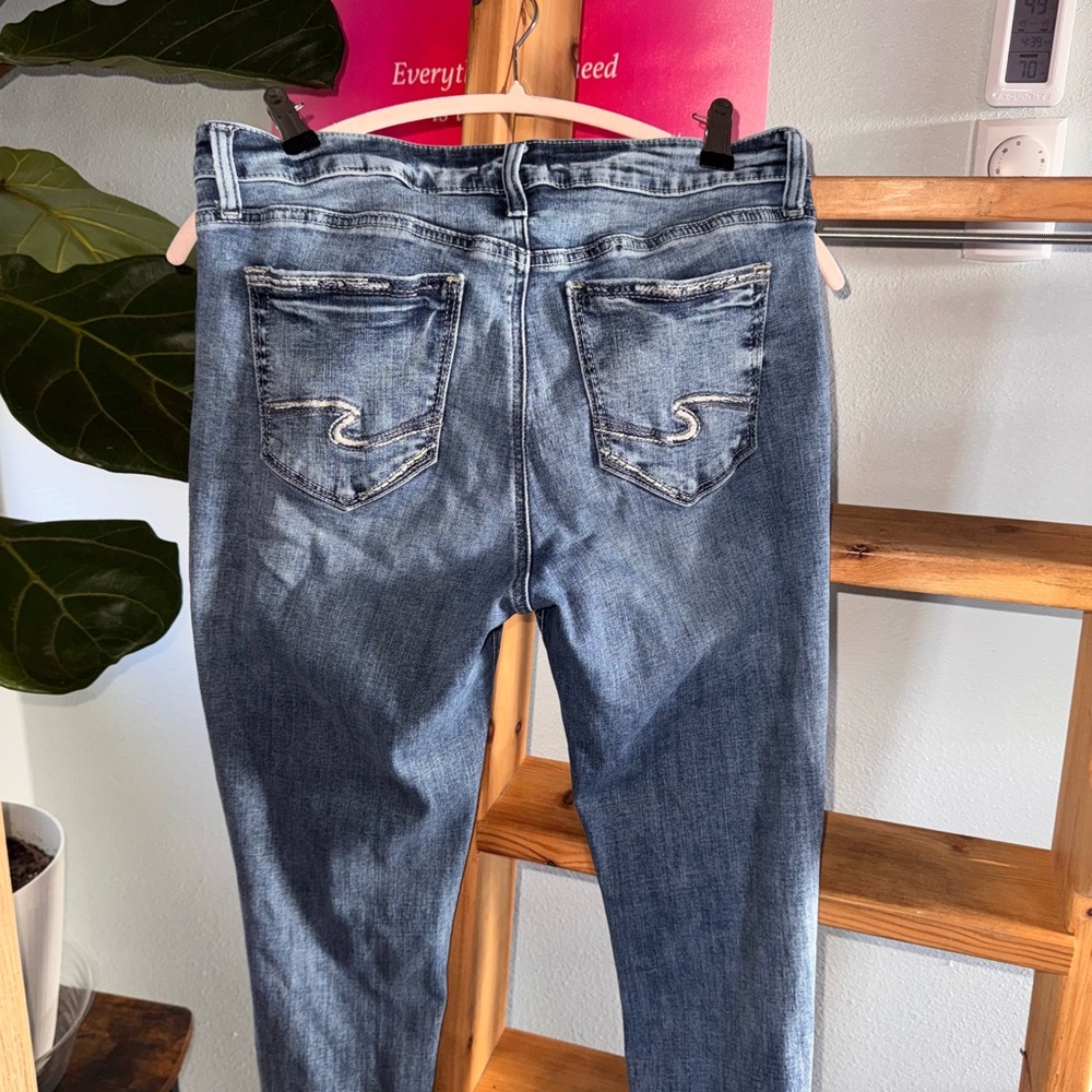 Silver Women's Blue Jeans